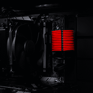 Premium Sleeved Cable Set Red